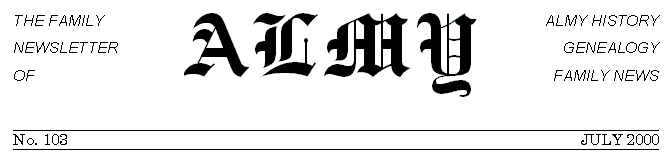 Almy Newsletter Masthead