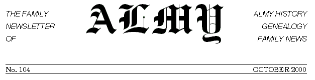 Almy Newsletter Masthead