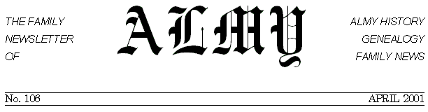 Almy Newsletter Masthead