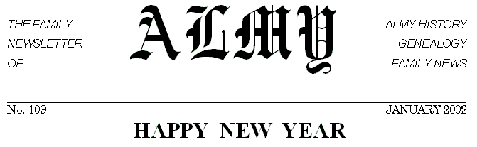 Almy Newsletter Masthead