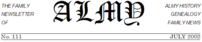 Almy Newsletter Masthead